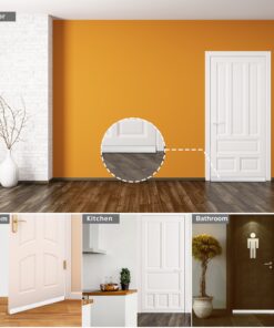 BAINING Door Draft Stopper Door Sweep for Exterior/Interior Doors, Weatherproofing Door Seal Strip Under Door Draft Blocker Seal, Soundproof Door Bottom Weather Stripping, 2" W x 39" L, White 32 81i5pdnjftL