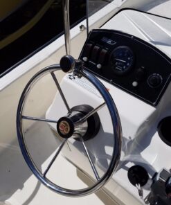 Amarine Made Aisi 316 Stainless Steel Marine Sport Boat Steering Wheel Knob with Plastic Cap, Maneuvering Knob - L 23 81i6dRzBApL