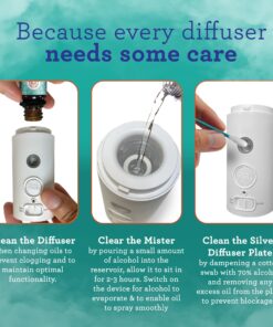 GuruNanda Portable Diffuser Plug-in 2.0 with FREE Essential Oil For Office, Wall Diffuser, Aromatherapy Air Diffuser with Auto Shut Off, Waterless Oil Diffuser For Room Plug-in (1 Pack) 15 81i6nn7dikL