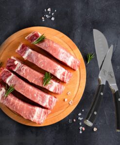 Emeril Lagasse Razor Sharp 2 Piece Chef Knife Set - 5 inch Santoku Knife, 3.5 Inch Stainless Steel Paring Knife, Forged Steel Clad Emerilware - Black Handles 12 81i7iPnMUdL