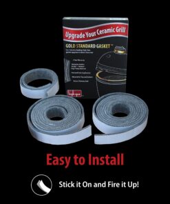 Gold Standard High Heat Gasket with Adhesive for Large Big Green Egg with Kevlar and Nomex - 2yr Warranty 15 81i8DwjMSEL