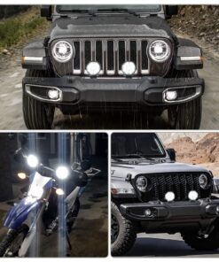 LEDKINGDOMUS LED Light Bar 27W 4inch LED Light Pods Flood Round Work Light Off Road Light LED Fog Driving Light Truck Light Boat Light for Truck Pickup SUV ATV UTV 2 13 81i8fgRWqTL