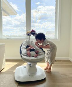 4moms MamaRoo Multi-Motion Baby Swing, Bluetooth Enabled with 5 Unique Motions, Grey 29 81i8jhbkacL