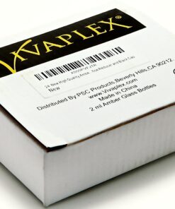 Alternative view of Vivaplex 24, Amber, 2 ml (5/8 Dram) Glass Bottles, with Orifice Reducers and Black Caps