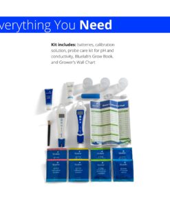 Bluelab PENGTB Grower's Toolbox with pH Pen, Conductivity Tester and Probe Care Kit, Easy Calibration, Digital Meters for Hydroponic System and Indoor Plant Grow 23 81iBAMWZD4L