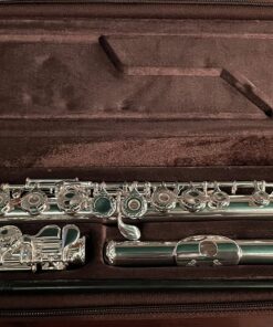 Glory HAND-ENGRAVED SILVER PLATED HIGH GRADE FLUTE 17 Hole OPEN/CLOSED C Flute With Case, Tuning Rod and Cloth and Gloves,HIGH GRADE HAND ENGRAVED 17 Open Hole Flower 33 81iBfq0E4L