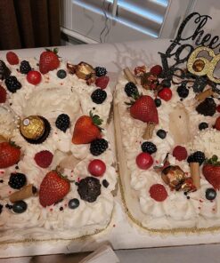 LVEUD Black Font Golden Numbers Cheers to 60 Years Happy Birthday Cake Topper -Wedding,Anniversary,Birthday Party Decorations (60th) 18 81iCmuX2mIL