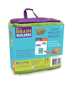 MindWare KEVA Brainbuilders - 3D brain building STEM challenges for boys & girls - Try to build the image - Practice spatial thinking - 20 planks & 30 puzzles 19 81iCoUeq6L 5