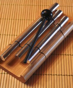 Alternative view of Woodstock Wind Chimes Zenergy Trio Hand Chime, Silver (7.7") Musically Tuned for Meditation, Yoga and Mindfulness, For Teachers and Classrooms Christmas/Hanukkah Gifts (ZENERGY3) Zenergy Trio (7.7")