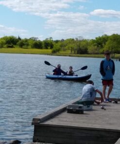 Sea Eagle 380X 12'6" Explorer Inflatable Kayak- Fishing, Touring, Camping, Exploring &White Watering-Self Bailing, Removable Skeg, Drop Stitch Floor 2 Person Pro 26 81iEDFwDZsL 1