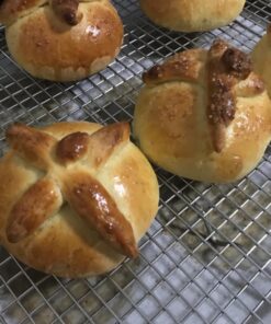 Ultra Cuisine Heavy Duty Cooling Rack for Cooking and Baking - 100% Stainless Steel Baking Rack & Wire Cooling Rack - Cookie Cooling Racks for Baking - Food Safe - Fits Half Sheet Pans - 11.5" x 16.5" 11.5x16.5 inches 40 81iERNsXW L 1