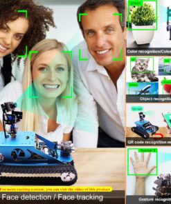 Yahboom Raspberry Pi Robot Tank Chassis AI 2DOF Camera Starter Kit Python Programmable Electronic Science Project DIY G1 Tank STEM Smart Car Robotic Kit for Kids Teens G1 Tank Without Pi 36 81iGuzutNL