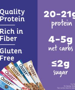 Quest Nutrition Ultimate Variety Pack Protein Bars, High Protein, Low Carb, Gluten Free, Keto Friendly, 12 Count 17 81iJNPXID0L
