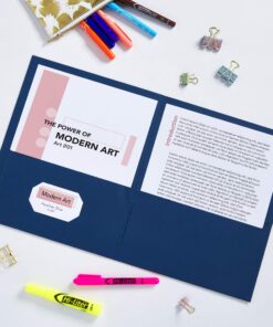 Avery 47993 Two-Pocket Folder, 40-Sheet Capacity, Assorted Colors (Box of 25) 25 pack 12 81iKPGqQasL