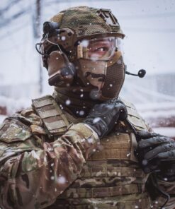 OneTigris 6" Foldable Half Face Mesh Mask Military Style Comfortable Adjustable Tactical Lower Face Protective Mask Multicam 37 81iKhLRVsFL