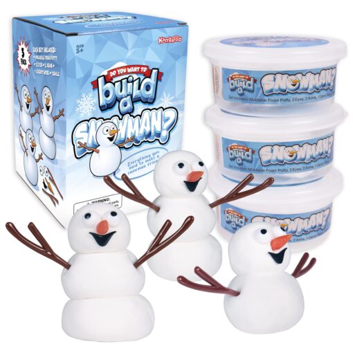 Kangaroo's Do You Want to Build a Snowman, (3-Pack) White