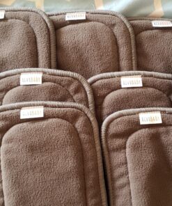 AlVABABY 12pcs Charcoal Bamboo Inserts Cloth Diaper Liner, 5-Layer Inserts,Rayon Reusable Liners for Baby Cloth Diapers12ZTN 12pcs Charcoal Camboo Inserts 37 81iNFD8 QfL