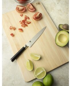 Alternative view of Shun Cutlery Classic Serrated Utility Knife 6", Narrow, Straight-Bladed Kitchen Knife Perfect for Precise Cuts, Ideal for Preparing Sandwiches or Trimming Small Vegetables, Handcrafted Japanese Knife