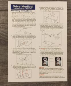 Drive Medical 13067 Adjustable Non Tilt Top Overbed Table With Wheels for Hospital and Home Use, Standing Desk, Walnut Silver Vein 39 81iRhwRRljL
