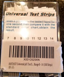 AMTAST Universal pH Test Strips Acid Alkaline pH Level Test Strips, Full pH Range 0-14 (100 Strips) DF001 13 81iS4r2sTsL