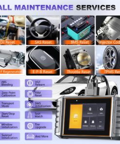 FOXWELL NT710 fit for Porsche Scan Tool Diagnostic Scanner, Upgraded NT510 Full System OBD2 Scanner Code Reader Bidirectional Control All Maintenance Services Oil Reset ABS Bleed SRS EPB BMS DPF ETC 13 81iTq85ycAL