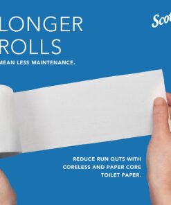 Scott Essential Double Roll Coreless Toilet Paper Dispenser (09604), Black 16 81iU8uby6yL