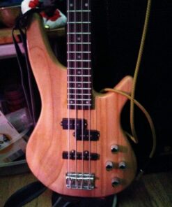 GLS Audio Instrument Cable - Amp Cord for Bass & Electric Guitar - Straight to Right Angle 1/4 Inch Instrument Cable - Brown/Yellow Braided Tweed, 6ft 6 Ft. Right-Angle Gold 32 81iUkAks4 L