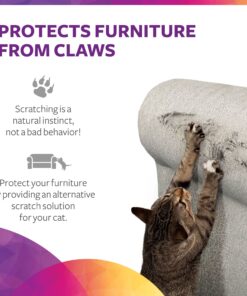 SmartyKat Scratch Up Corrugated Hanging Cat Scratcher, Catnip Infusion Technology - Brown, Single Wide Scratch Up (Catnip Infused) Single Pack 25 81iWr4WzskL