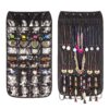 Hanging Jewelry Organizer, Dual Sided Closet Organizers, Earrings Bracelet Necklace Socks Pantyhose Storage Display Bag (Black (40 Pockets & 20 Hook-and-Loop Tabs)) Black (40 Pockets & 20 Hook-and-Loop Tabs) 69 81iWw1PWflL