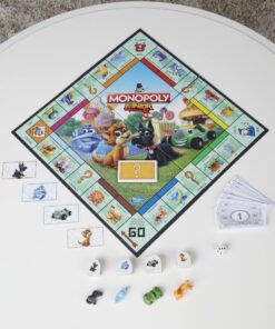 Alternative view of Hasbro Gaming Monopoly Junior Board Game for Kids Ages 5 and Up, 2-4 Players, Family Games
