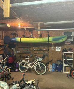 Kayak Storage Hoist - Overhead Pulley System with 125lb Capacity for Canoes, Bikes, Ladders, and More - For up to 12-Foot Ceilings by Rad Sportz 1 Traditional 46 81iZrVzAL