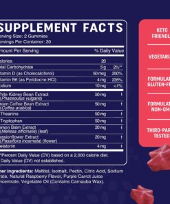 Sugar-Free Night Time Fat Burner Gummies for Sleep & Weight Loss Support | Hunger Suppressant & Metabolism Booster, Shred Belly Fat While You Sleep | Nighttime Diet Supplement for Women & Men | 60 Ct. Night Time Fat Burner Gummy 21 81iatg5LIAL 1