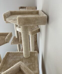 Go Pet Club Cat Tree, 50W x 26L x 72H, Beige 47 81ibkM6UtL