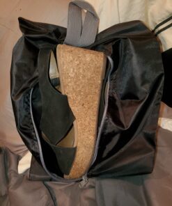 YAMIU Travel Shoe Bags Set of 4 Waterproof Nylon with Zipper for Men & Women, Black 4 Pack - Black 55 81ibo4GESaL