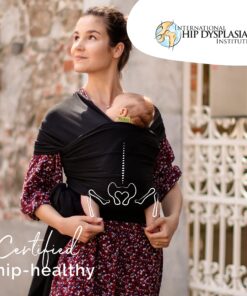 Boba Wrap Baby Carrier, Black - Original Stretchy Infant Sling, Perfect for Newborn Babies and Children up to 35 lbs 23 81idEVEuh7L