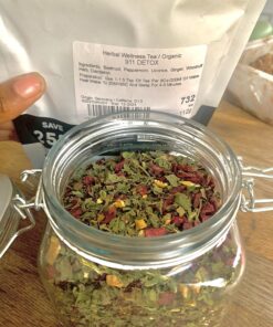 Tealyra - 911 Detox - Dandelion Root - Ginger - Peppermint - Digestive Tea - Herbal Loose Leaf Tea - Caffeine-Free - All Natural - 110g (4-ounce) 4 Ounce (Pack of 1) 5 81ifWm4dGL