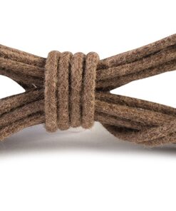 Alternative view of OrthoStep Waxed Extra Thin Dress Round Shoelaces 2 Pair Pack - Made in the USA 27" (69 cm) Tan