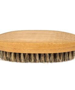 GranNaturals Military Style Boar Bristle Mens Hair Brush for Boys - Palm Size Mens Hairbrush and Beard Brush for Grooming Thin, Fine, Facial and Short Hair - Soft Bristle Slick Back & Smoothing Brush 17 81ii22te4L 1