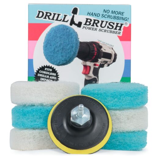 Cleaning Supplies - Bathroom Accessories - Scrub Pads - Floor Scrubber - Shower Cleaner - Scouring Pad Kit - Bath Mat – Bathroom Sink - Drill Scrubber - Attachment - Soap Scum, Hard Water Stains