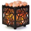 CRYSTAL DECOR Himalayan Pink Salt Lamp Basket & Dimmer Cord Bulb Star 78 81ijTvGJ0zL