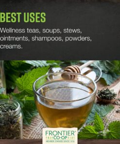 Frontier Co-op Organic Cut & Sifted Stinging Nettle Leaf 1lb 1 Pound (Pack of 1) 11 81ilv 4IAKL