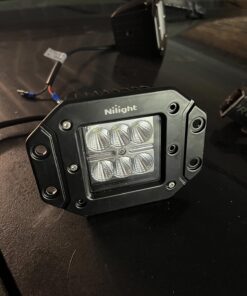 Nilight - NI23C-18W 2PCS 18W Flood LED Work Light Driving Lights Led Light Bar Off Road Led Lights Flush Mount for Jeep Truck Tacoma Bumper ATV UTV,2 Years Warranty 2PCS 18W Flood Flush Mount 40 81ipBwxpJAL