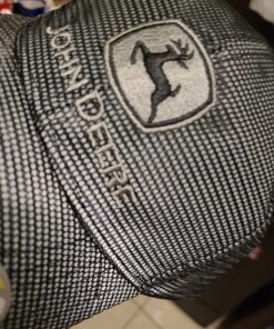 John Deere Gray and Black Reflective Hat 7 81ipN C0AL