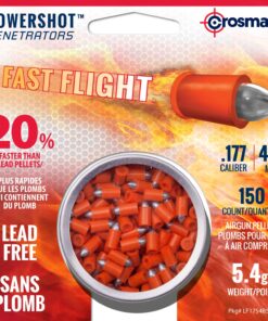 Alternative view of Crosman Fast Flight LF1754 Lead-Free .177-Caliber Pointed Pellets (150-Count),orange