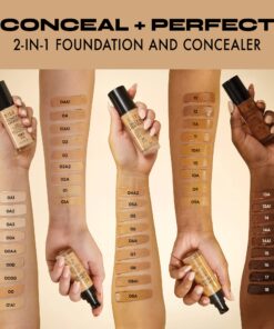 Milani Conceal + Perfect 2-in-1 Foundation + Concealer - Natural (1 Fl. Oz.) Cruelty-Free Liquid Foundation - Cover Under-Eye Circles, Blemishes & Skin Discoloration for a Flawless Complexion 02-Natural 27 81irdY8VLDL