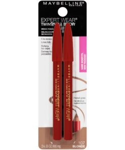 Alternative view of Maybelline New York Makeup Expert Wear Twin Eyebrow Pencils and Eyeliner Pencils, Blonde Shade, 0.06 Ounce, 2 Count (Pack of 1) 2 Count (Pack of 1)