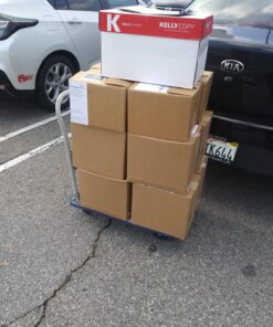 Giantex 10 Costway Platform Cart Dolly Folding Foldable Moving Warehouse Push Hand Truck, 330lbs Weight Capacity, Blue 22 81isMkXJdQL