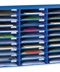 Pacon Classroom Keepers 30-Slot Mailbox, Blue (001318) 23 81it5p7aOrL