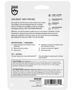 GEAR AID Sea Gold Antifog Gel Dive Mask Care Clear 10 81itSgwVELL