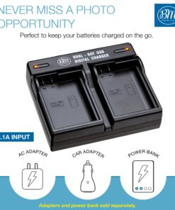 BM Premium Pack of 2 EN-EL15 Batteries and USB Dual Battery Charger Kit for Nikon D7500, 1 V1, D500, D600, D610, D750, D800, D810, D810A, D850, D7000, D7100, D7200 Digital SLR Cameras 12 81iusJusqL